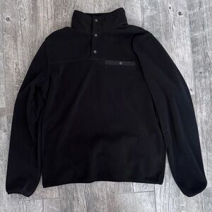 32 Degrees Heat Quarter Snap Mock Neck Sweatshirt Men’s Medium Black